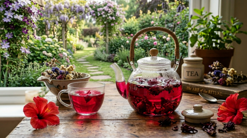 Infusea Journal Hibiscus Brewing Image